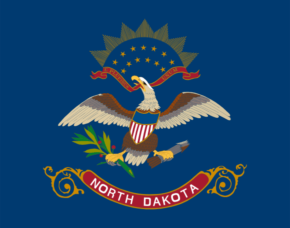 Dakota del Nord Bandiere degli Stati USA